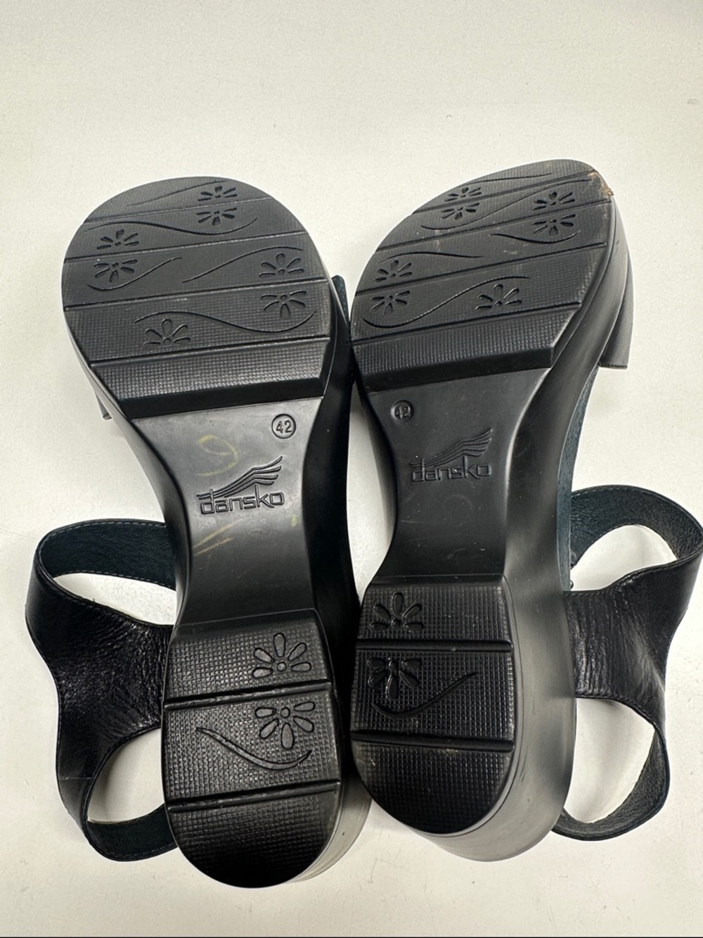 Dansko x The Walking Company Jen Sandals Shoes Open Toe Black Women’s Size 12 - Picture 6 of 9